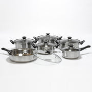 Innate Clinical Wellness Stainless Steel 12-Piece Pot Set Gas Stove Induction Cooker